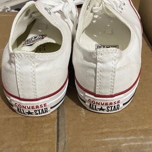 Converse Men’s White Canvas Sneakers